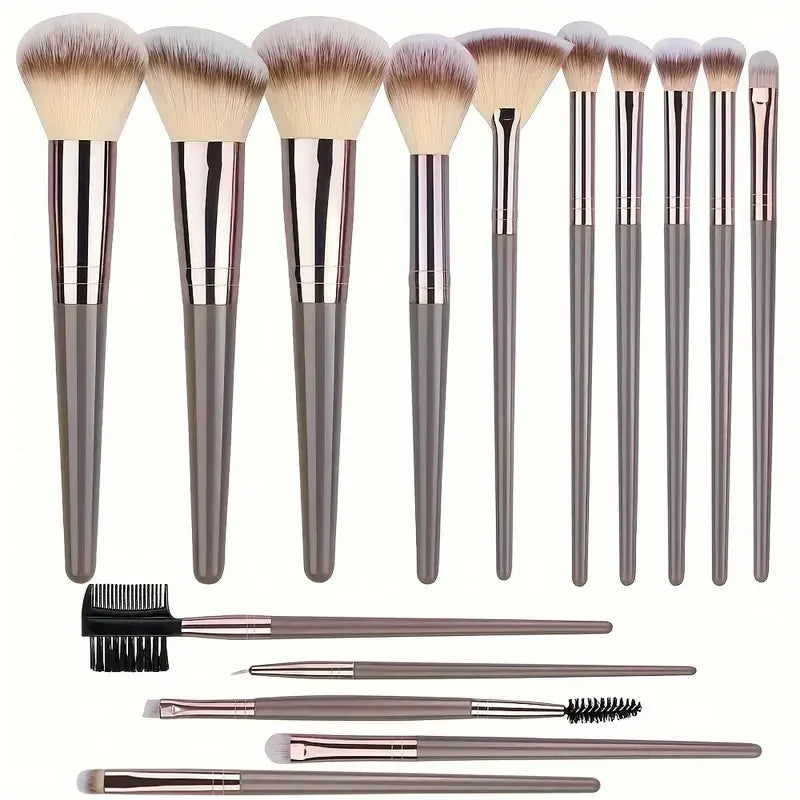 3-20PCS Makeup Brush Set – Eyeshadow, Foundation & Blush with Storage Box