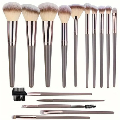 3-20PCS Makeup Brush Set – Eyeshadow, Foundation & Blush with Storage Box