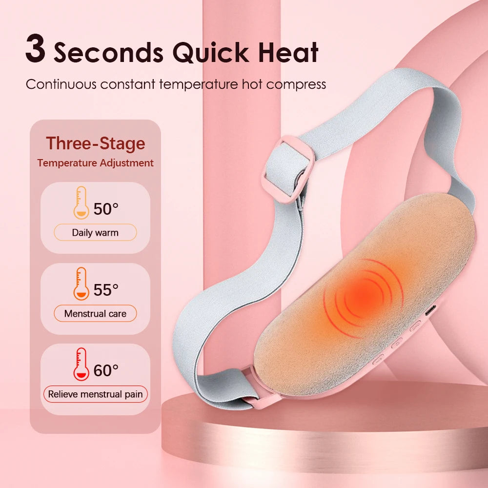 Electric Heating Pad Belt – Menstrual Cramp Relief & Abdominal Massager