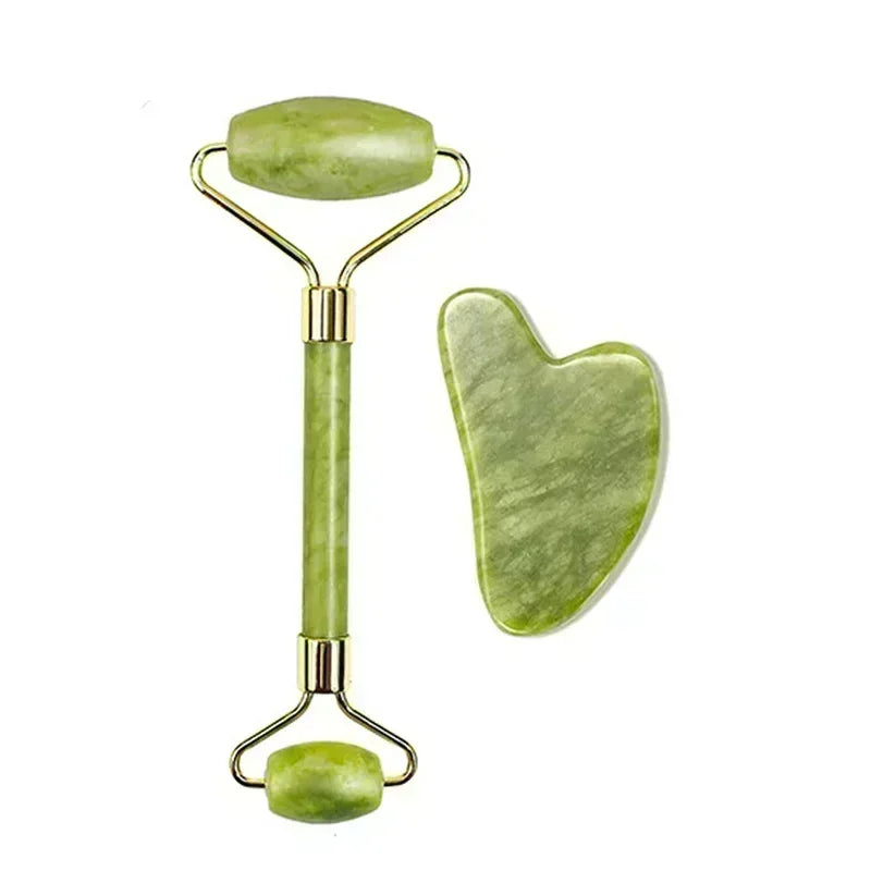 Natural Jade Gua Sha Face Massager – Facial & Eye Care SPA Tool