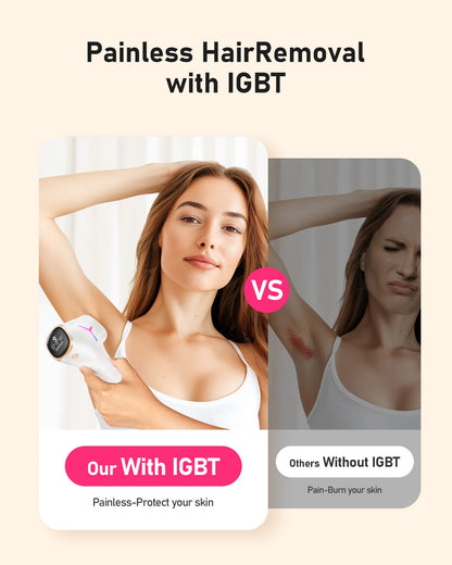 Laser Hair Removal 0.1S Flash 999,900+ 22J IPL Epilator