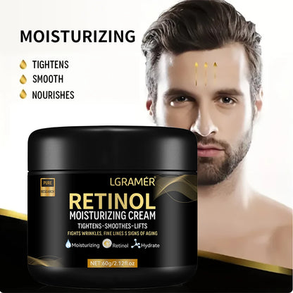 Men's Retinol Face Moisturizer – Anti-Wrinkle, Pore Minimizer & Brightening Cream
