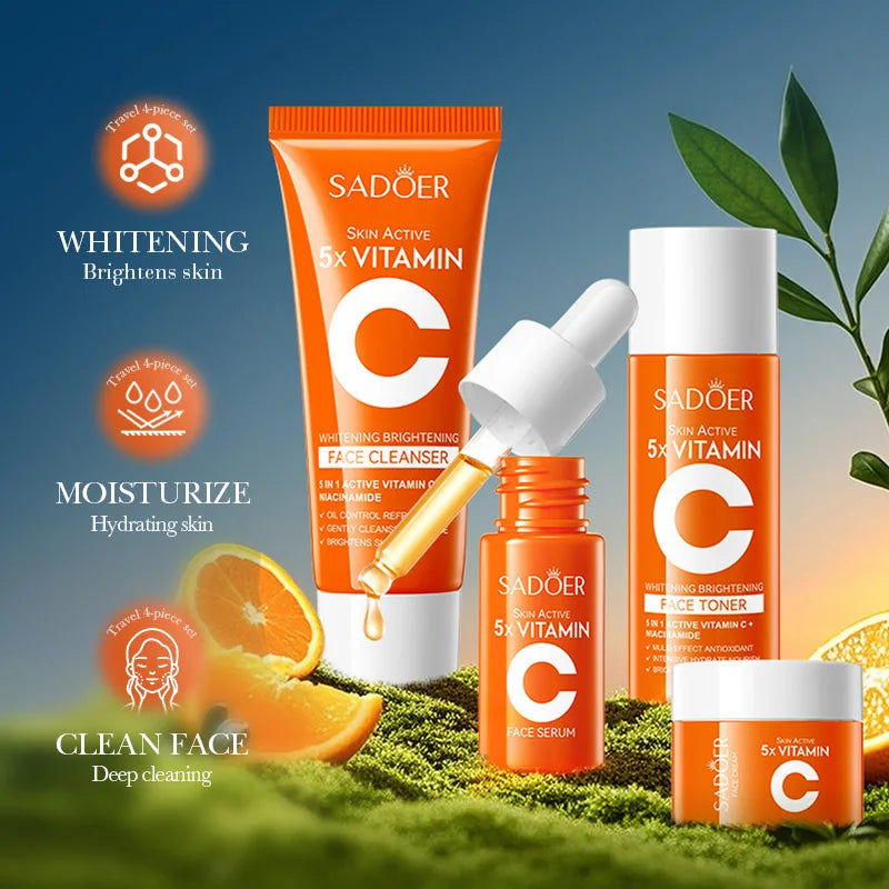 Vitamin C Travel Skincare Set – 5pcs