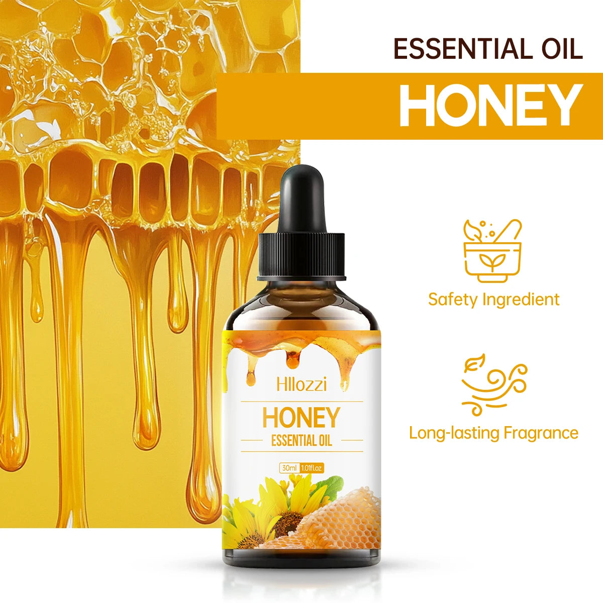 Honey Essential Oil 30ml – Skin & Hair Care, Massage & Aromatherapy
