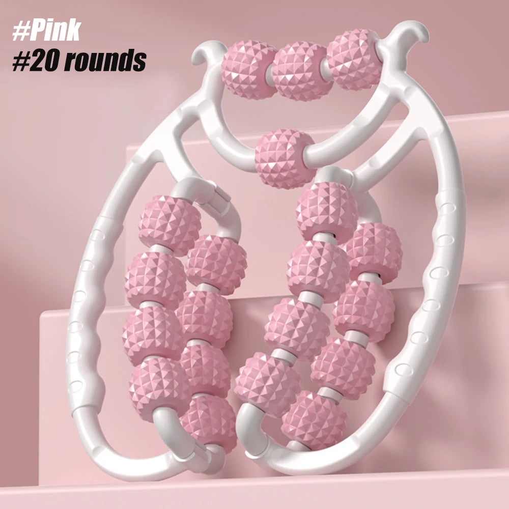 Leg Massager Roller – 12-Wheel Full Body Manual Massager