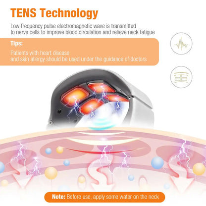 4 Head Kneading TENS with Heating & Magnetic Therapy