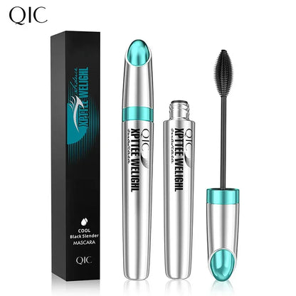 VIBELY 4D Silk Fiber Mascara – Waterproof, Lengthening & Volumizing Black Lashes
