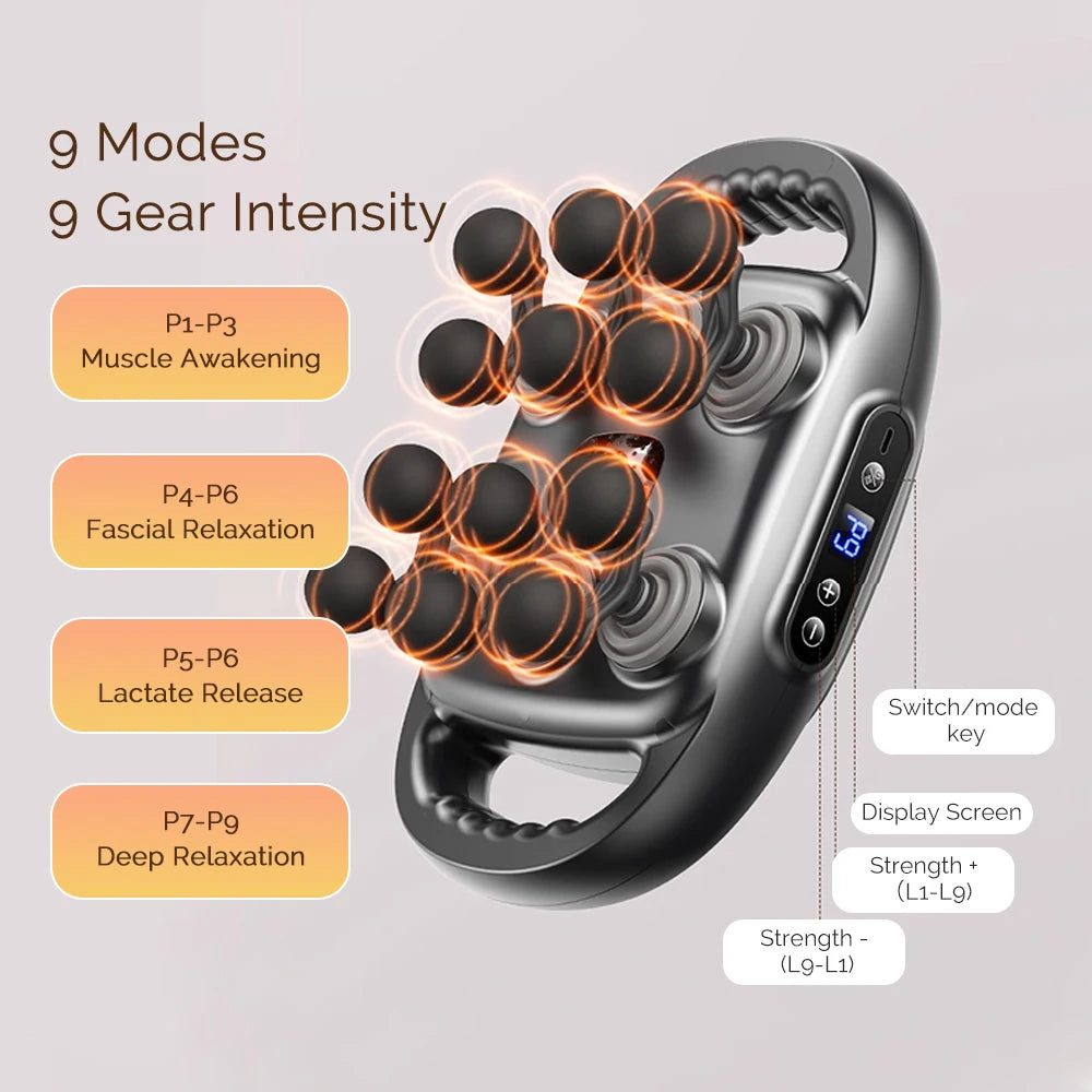 12 Massage Heads Massage Gun – Deep Tissue Muscle Massager