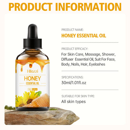 Honey Essential Oil 30ml – Skin & Hair Care, Massage & Aromatherapy