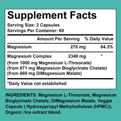 Triple Magnesium Complex – Brain, Sleep & Relaxation Support