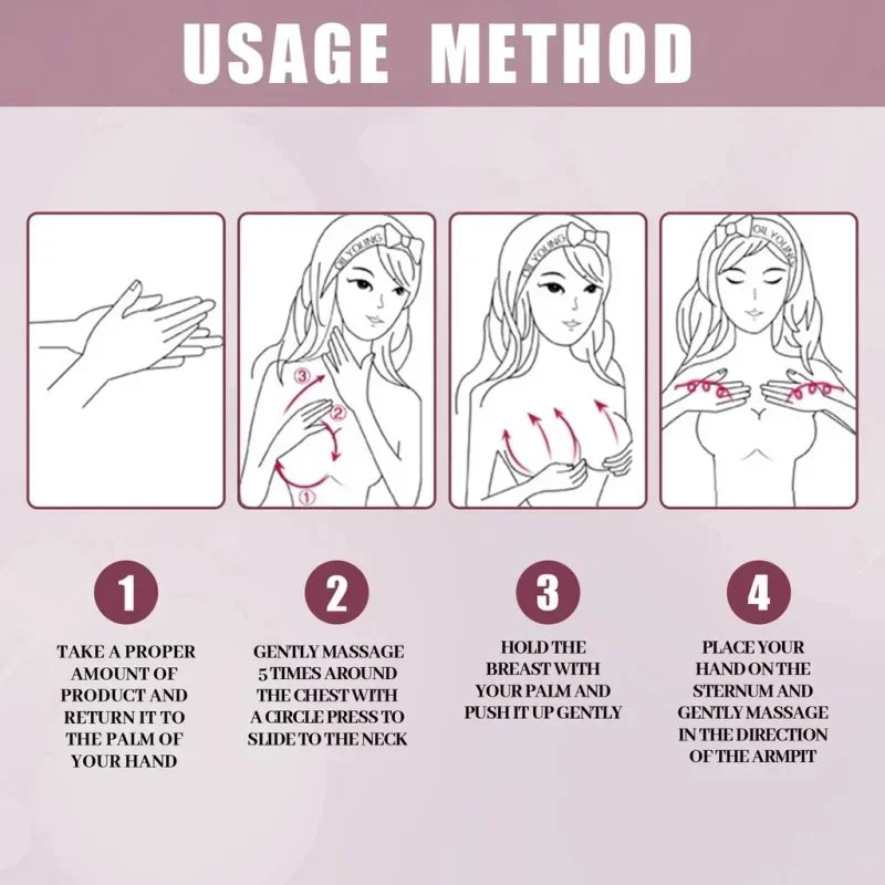 Natural Breast Enlargement Cream – Chest Lift & Firming Care Oil