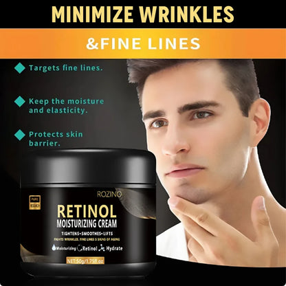 Men's Retinol Face Moisturizer – Anti-Wrinkle, Pore Minimizer & Brightening Cream