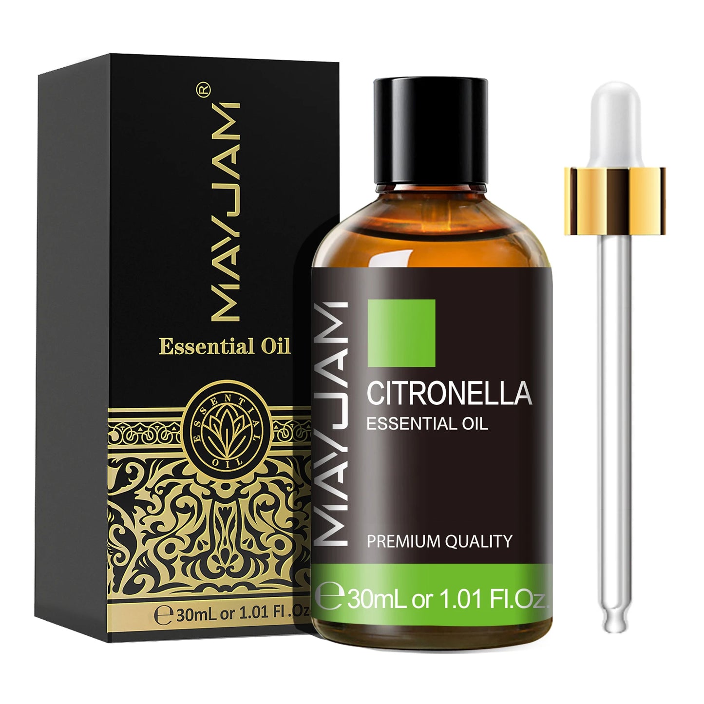 MAYJAM Essential Oils Set – Citronella, Jasmine, Eucalyptus, Sweet Orange & More