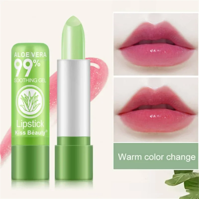 Moisturizing Aloe Color-Changing Lipstick – Long-Lasting Lip Care