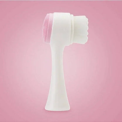 Silica Gel Facial Cleansing Brush – Double-Sided Exfoliating & Pore Cleaner