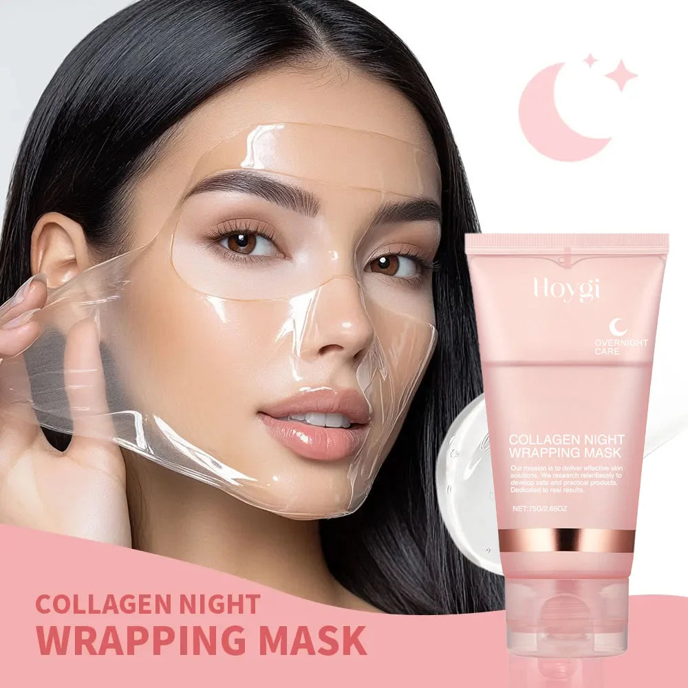 Collagen Overnight Peel-Off Facial Mask Set – Deep Hydration Night Care Korean Mask