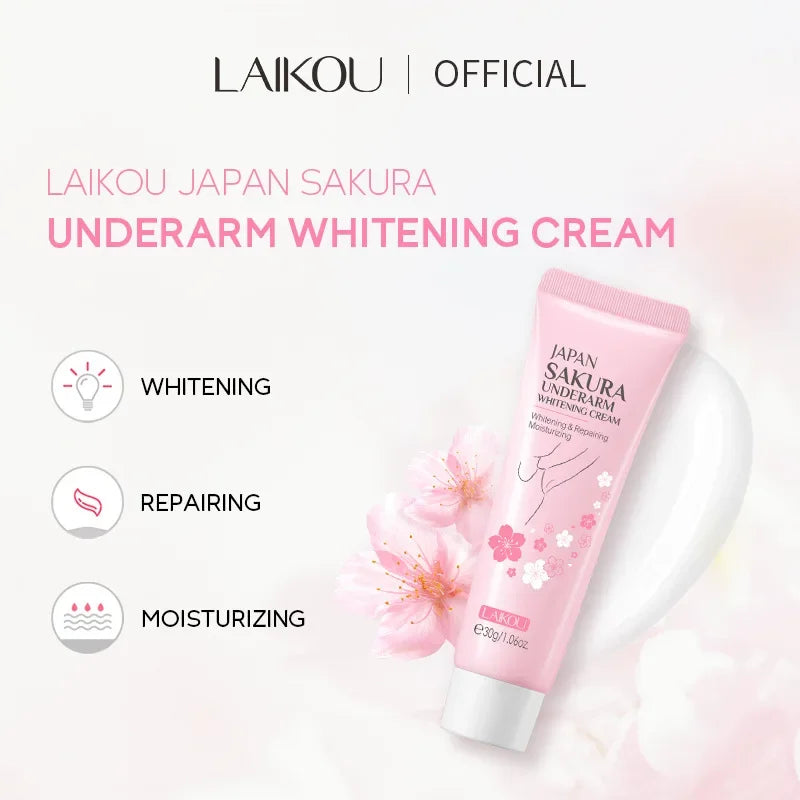 Laikou Sakura Whitening Cream – Underarm, Knee & Dark Skin Care