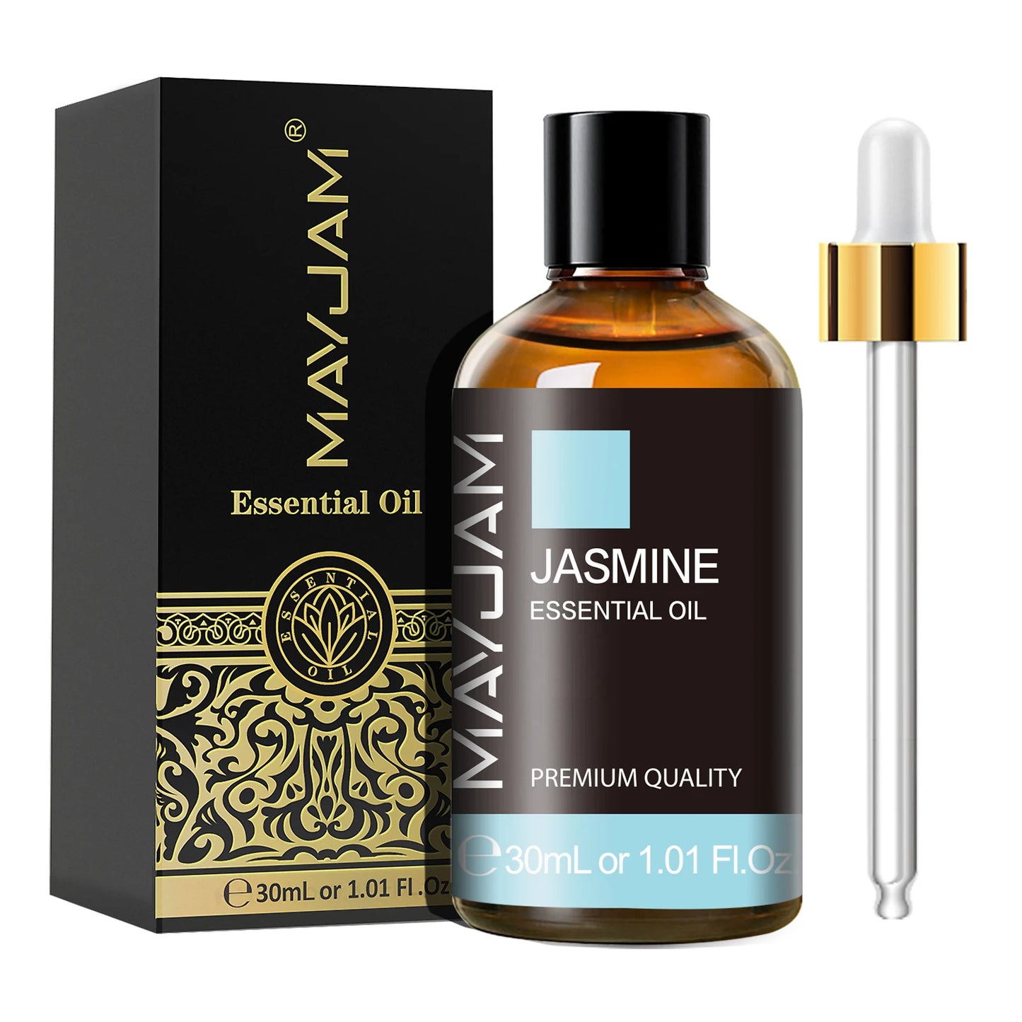 MAYJAM Essential Oils Set – Citronella, Jasmine, Eucalyptus, Sweet Orange & More