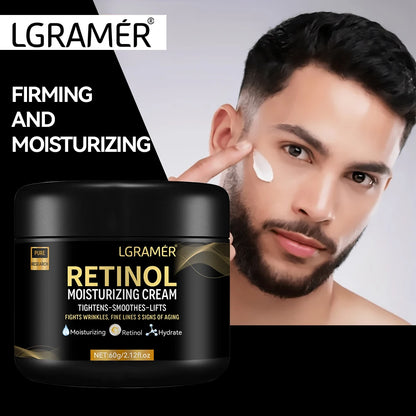Men's Retinol Face Moisturizer – Anti-Wrinkle, Pore Minimizer & Brightening Cream