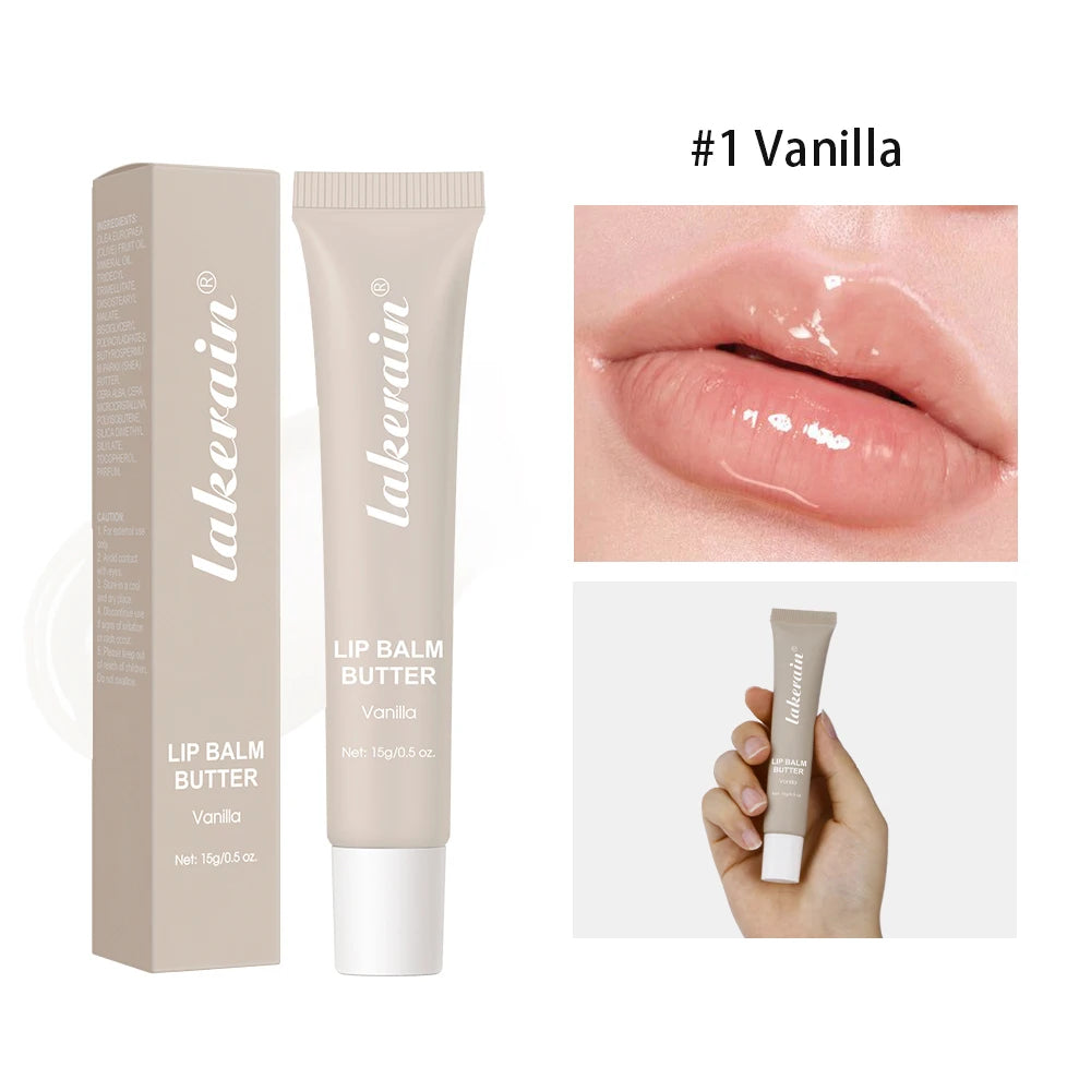 Summer Lip Balm & Moisturizing Lip Gloss – Transparent Lip Oil with Vanilla, Mint & Iced Coffee Scents