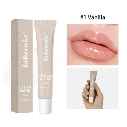 Summer Lip Balm & Moisturizing Lip Gloss – Transparent Lip Oil with Vanilla, Mint & Iced Coffee Scents