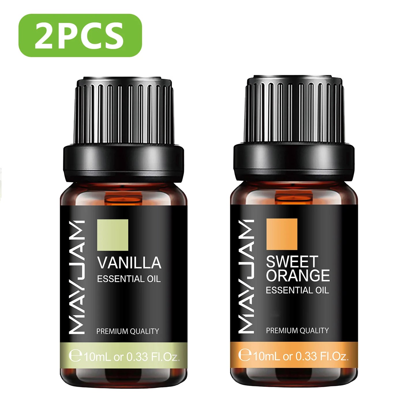 MAYJAM Essential Oils Set – Citronella, Jasmine, Eucalyptus, Sweet Orange & More