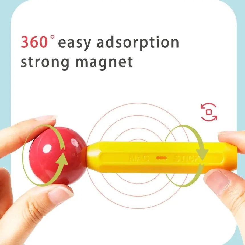 Romboss 10/26/48/78/101/136pcs Magnetic Constructor Building Blocks Toys Children Magic Magnet Stick Rod Montessori Toy Gifts