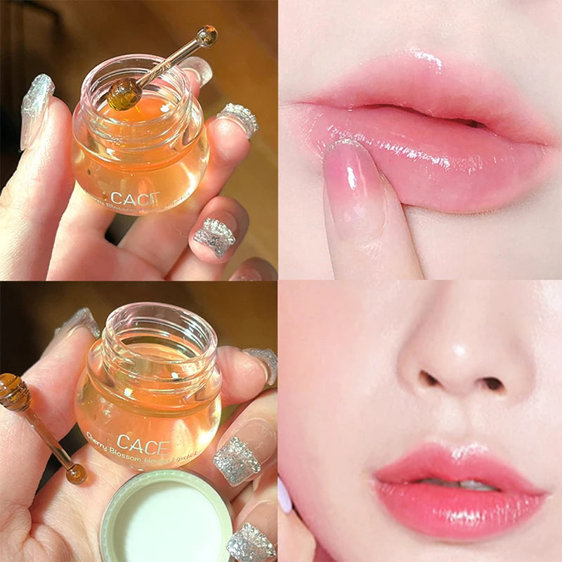 CACE Cherry Blossom Honey Lip Balm – Deep Hydration & Plumping Gloss