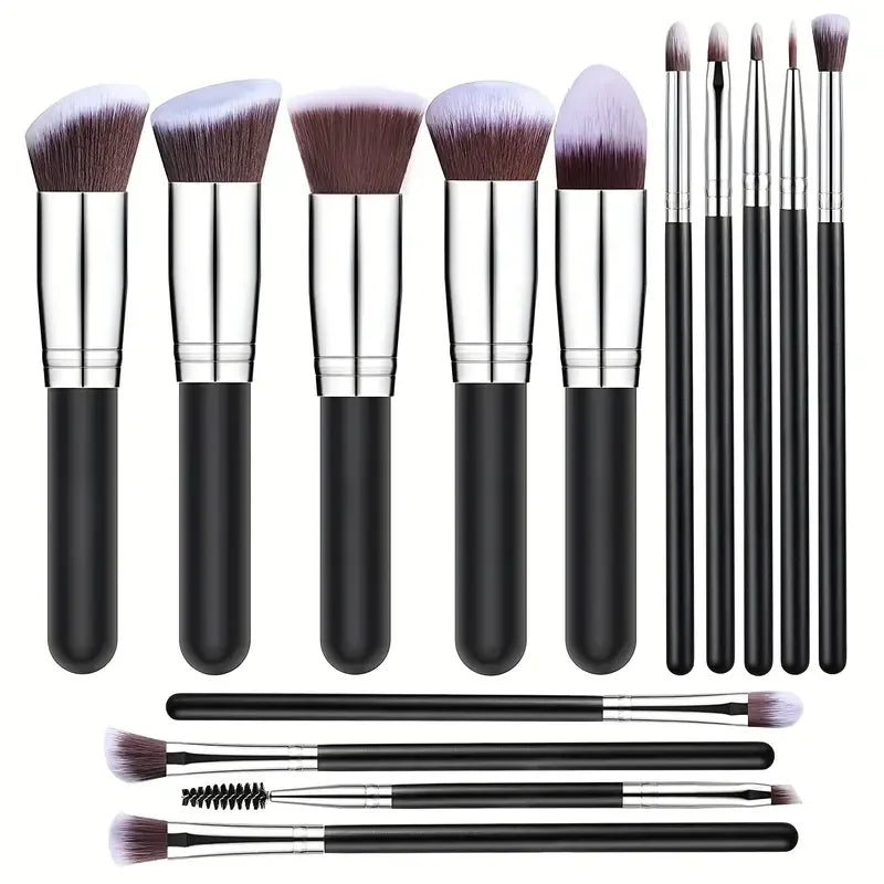 14PCS Soft Fluffy Makeup Brush Set – Foundation, Blush & Eyeshadow