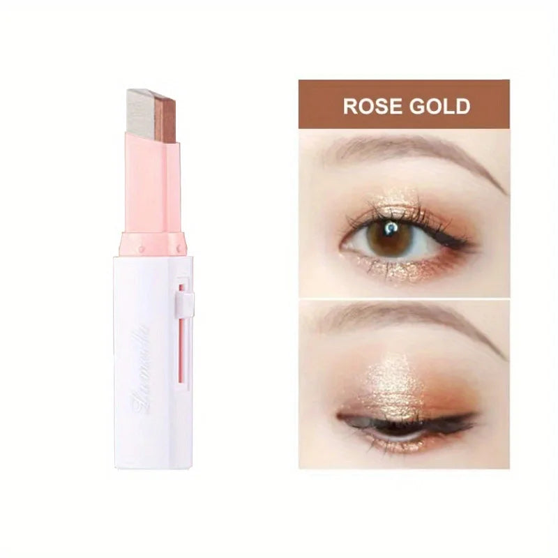 Two-Color Gradient Eyeshadow Stick – 3D Natural Long-Lasting Makeup
