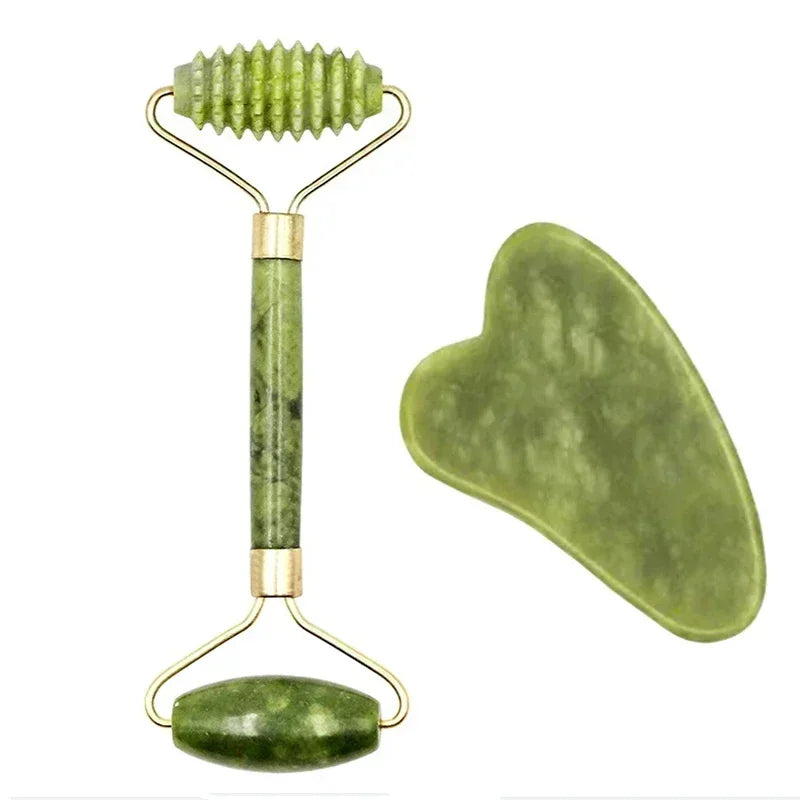 Natural Jade Gua Sha Face Massager – Facial & Eye Care SPA Tool