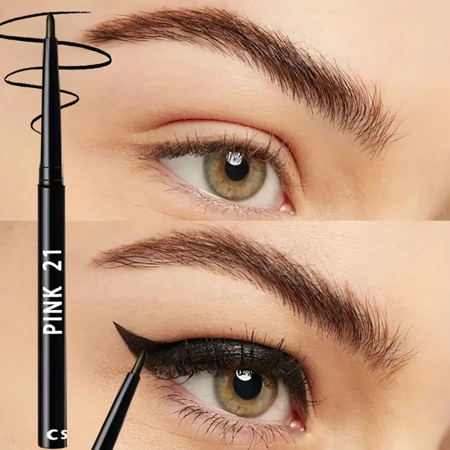 5-Pack Waterproof Black Eyeliner Pencil – Long-Lasting Smudge-Proof