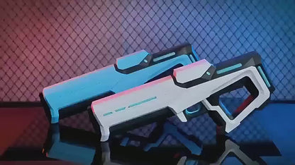 Electric Water Gun Squirt Pistol Space Battle Guns Child Pool Beach Outdoor Party Fight Shooting Toys Automatic Water Absorption